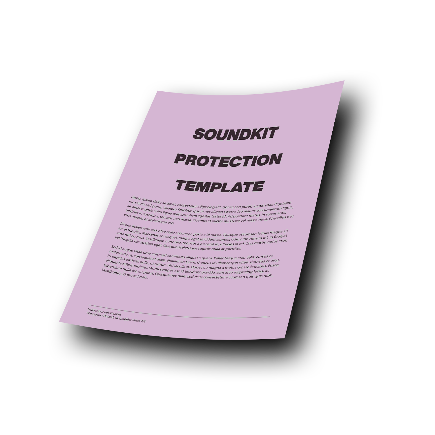[Template] Soundkit Protection Document